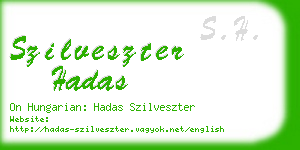 szilveszter hadas business card